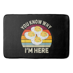 Funny Thanksgiving Deviled Eggs You Know Why I'm H Bath Mat
