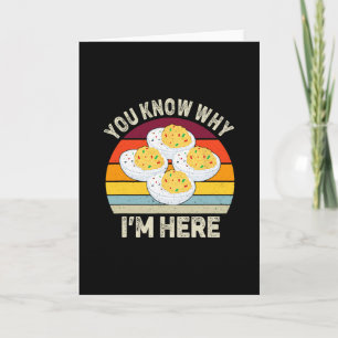 Funny Thanksgiving Deviled Eggs You Know Why I'm H Card