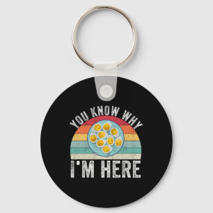 Funny Thanksgiving Deviled Eggs You Know Why I'm H Key Ring