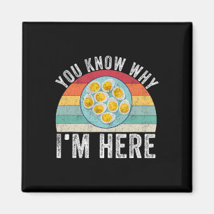 Funny Thanksgiving Deviled Eggs You Know Why I'm H Magnet