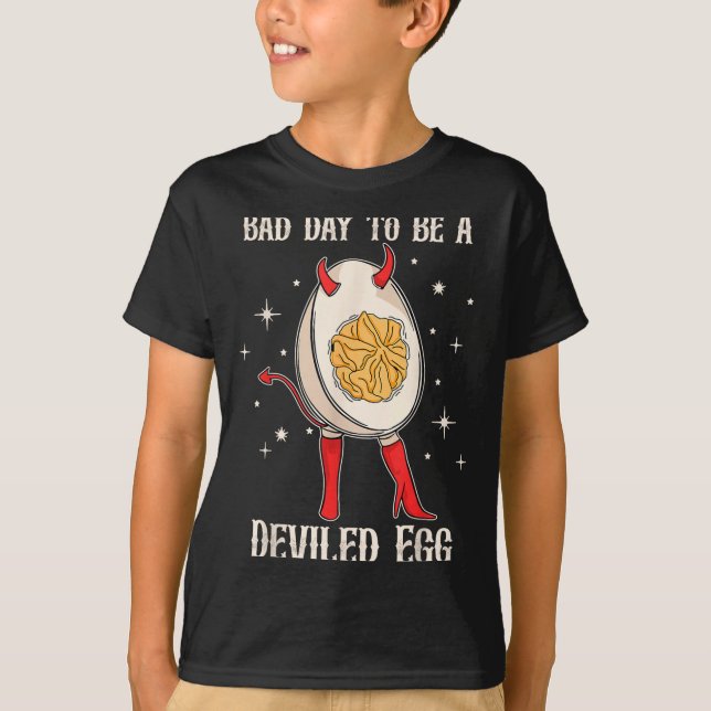 Funny Thanksgiving Dinner Bad Day To Be A Deviled  T-Shirt (Front)