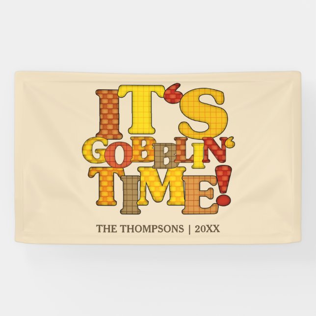 Funny Thanksgiving Dinner Banner (Horizontal)