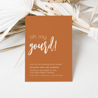 Funny Thanksgiving Dinner Party Invitation