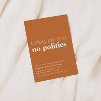 Funny Thanksgiving Dinner Party Invitation