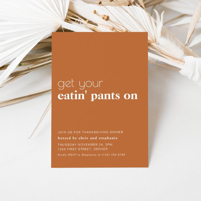 Funny Thanksgiving Dinner Party Invitation (Creator Uploaded)