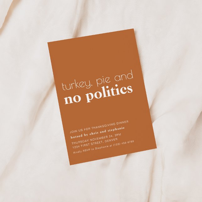 Funny Thanksgiving Dinner Party Invitation (Creator Uploaded)