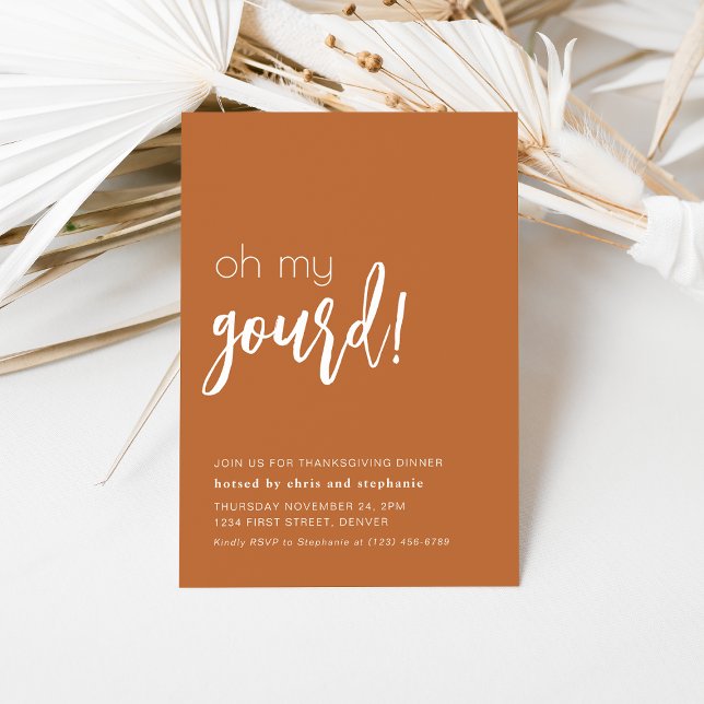 Funny Thanksgiving Dinner Party Invitation (Creator Uploaded)