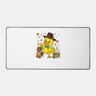 Funny Thanksgiving Duck Turkey Boys Girls  Desk Mat