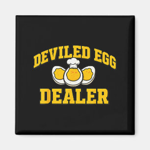 Funny Thanksgiving Fathers Day Retro Deviled Egg E Magnet
