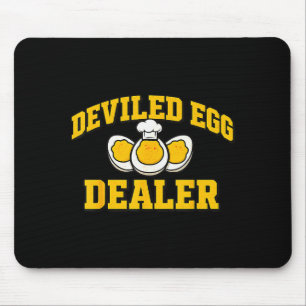 Funny Thanksgiving Fathers Day Retro Deviled Egg E Mouse Pad