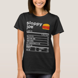 Funny Thanksgiving Food Apparel, Sloppy Joe Nutrit T-Shirt
