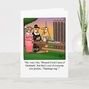 Funny Thanksgiving Greeting Card "Spectickles"
