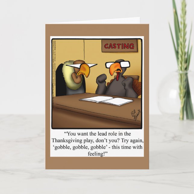 Funny Thanksgiving Greeting Card "Spectickles" (Front)