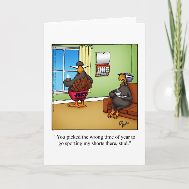 Funny Thanksgiving Greeting Card "Spectickles" (Front)