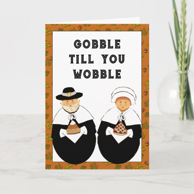 Funny Thanksgiving Holiday Card (Front)