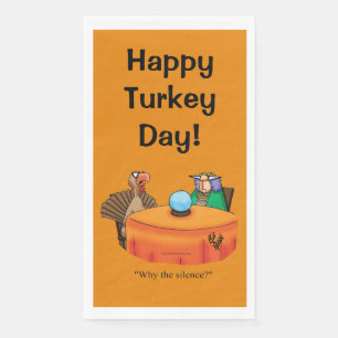 Funny Thanksgiving Humour Guest Towels Napkin