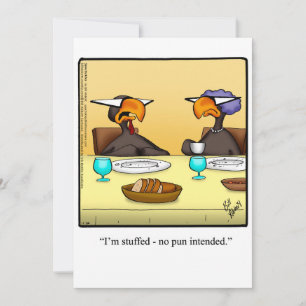 Funny Thanksgiving Humour Holiday Card