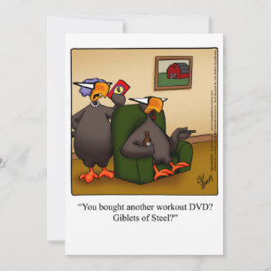 Funny Thanksgiving Humour Holiday Card