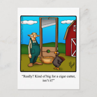 Funny Thanksgiving Humour Postcard