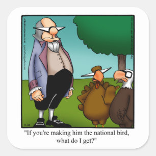 Funny Thanksgiving Humour Stickers