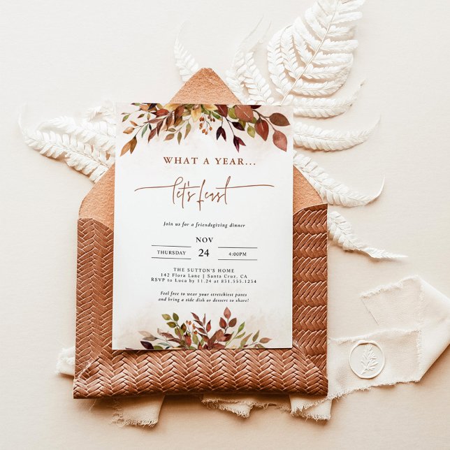 Funny Thanksgiving Invitation Friendsgiving Dinner (Creator Uploaded)