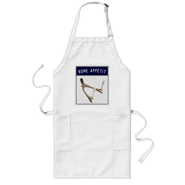 Funny Thanksgiving Long Apron (Front)