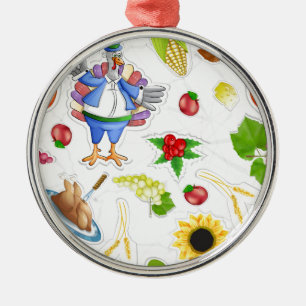 funny thanksgiving metal tree decoration