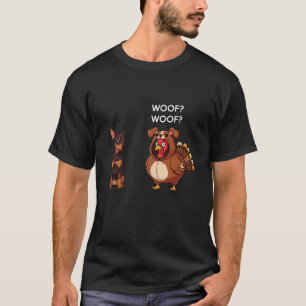 Funny Thanksgiving Miniature Pinscher and Turkey T-Shirt