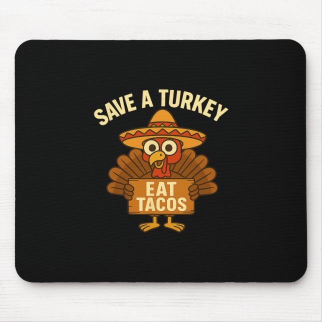 Funny Thanksgiving  Mouse Pad (Front)