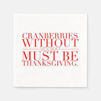 Funny Thanksgiving Napkins