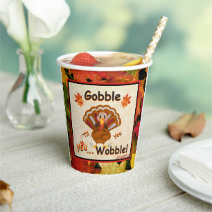 Funny Thanksgiving Paper Cup