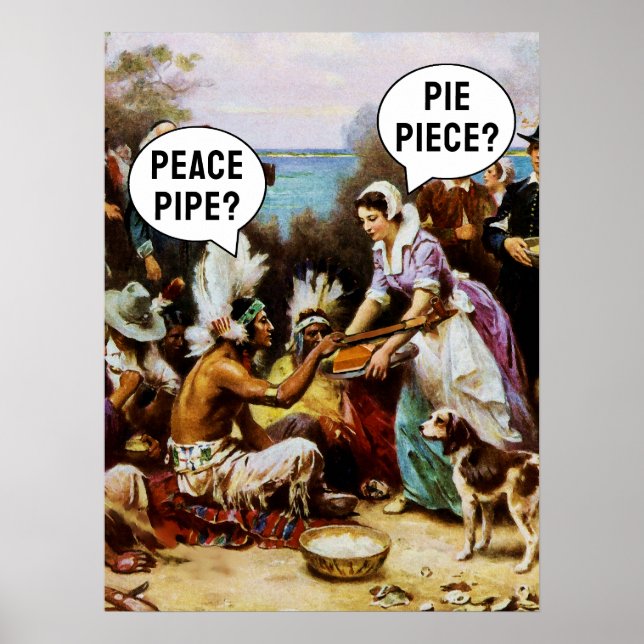 Funny Thanksgiving Poster (Front)