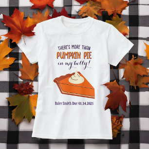 Funny Thanksgiving Pregnancy Announcement T-Shirt