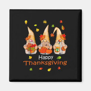 Funny Thanksgiving S For Women Gnome - Gnomies Fam Magnet
