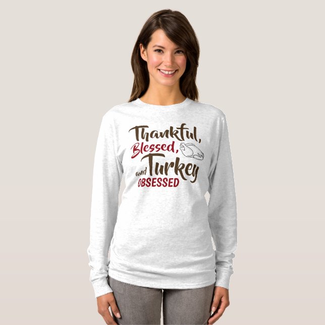 Funny Thanksgiving T-Shirts for Women (Front Full)
