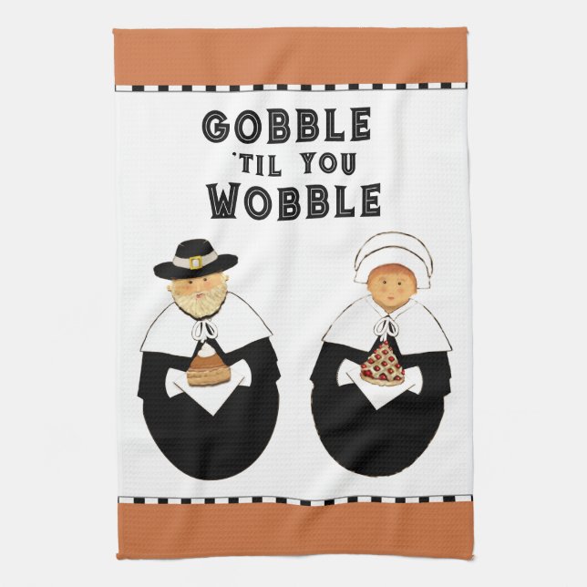 Funny Thanksgiving Tea Towel (Vertical)