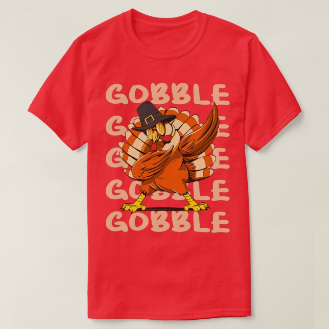 Funny ThanksGiving Turkey 5 T-Shirt (Design Front)