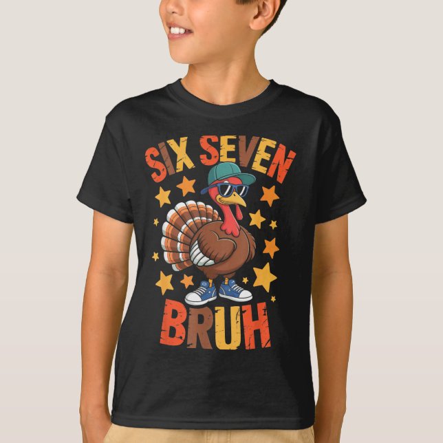 Funny Thanksgiving Turkey 67 Bruh Fall Farm Men Wo T-Shirt (Front)