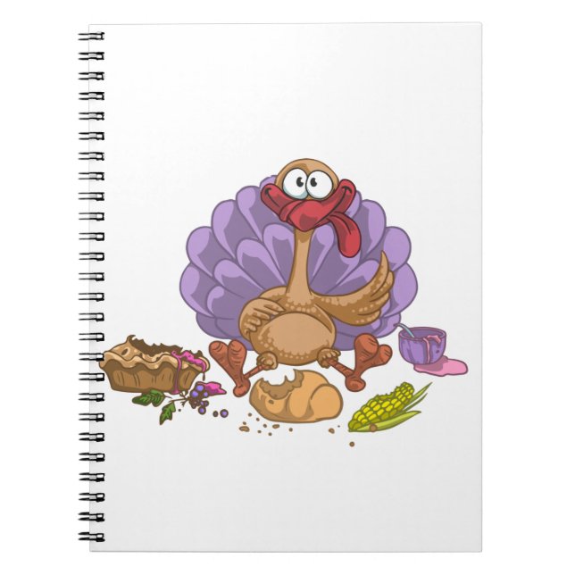 funny thanksgiving turkey notebook (Front)