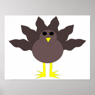 Funny Thanksgiving Turkey Poster