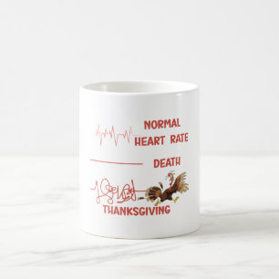 Funny Thanksgiving turkey text. Coffee Mug