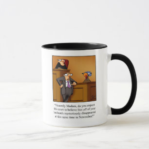 Funny Thanksgiving Turkey Trial Humour Mug