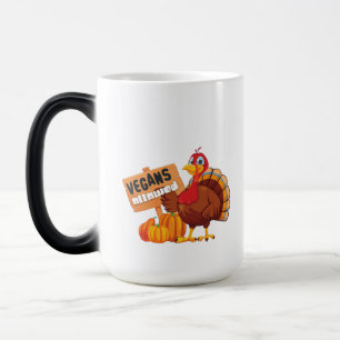 Funny Thanksgiving Vegans Allowed! Magic Mug