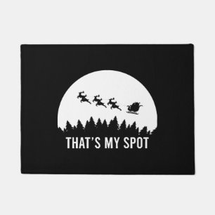 Funny That's My Spot Xmas Session Santa on Sleigh  Doormat