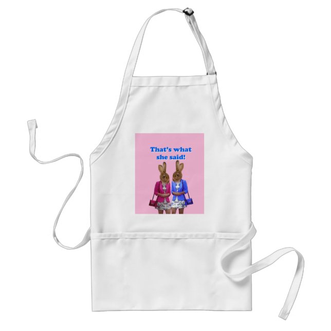 Funny that's what she said text standard apron (Front)