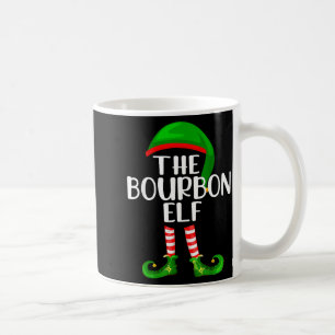 Funny The Bourbon Elf Matching Family Christmas  Coffee Mug