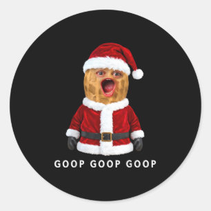 Funny The Burnt Peanut Goop Bungulator Christmas  Classic Round Sticker
