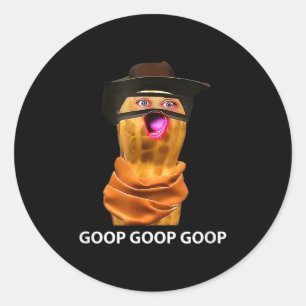 Funny The Burnt Peanut Goop Bungulator Tee  Classic Round Sticker