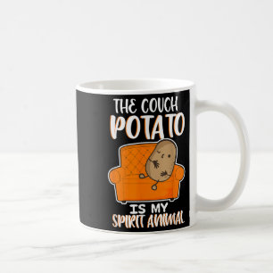 Funny The Couch Potato Is My Spirit Animal Lazy No Coffee Mug