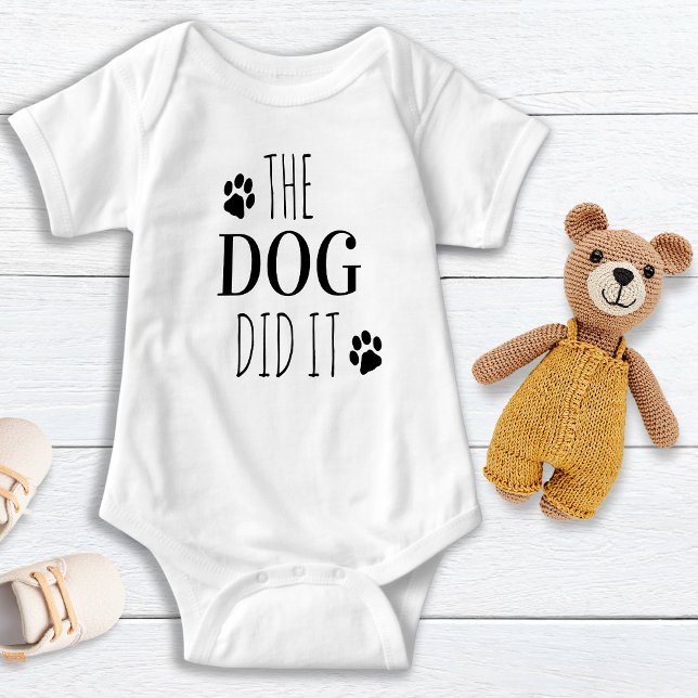 Funny The Dog Did It Baby Bodysuit (Creator Uploaded)